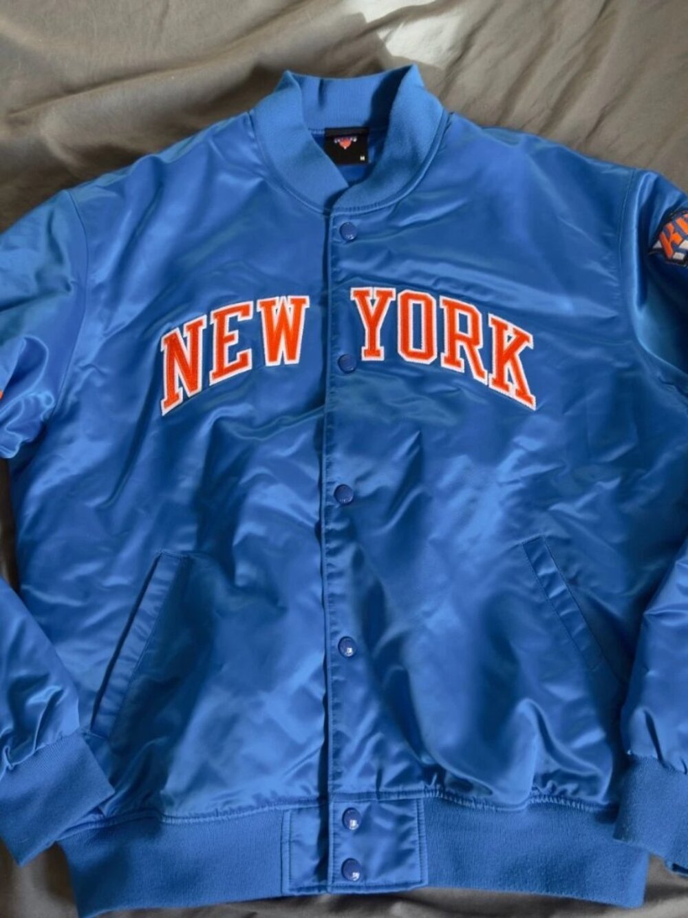 Kith x New York Knicks Satin Bomber Jacket Medium $498